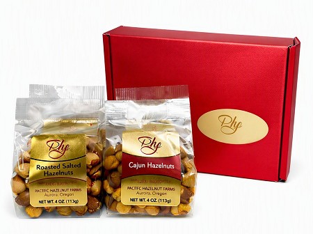 Selection of Seasoned Oregon Hazelnut gift box 